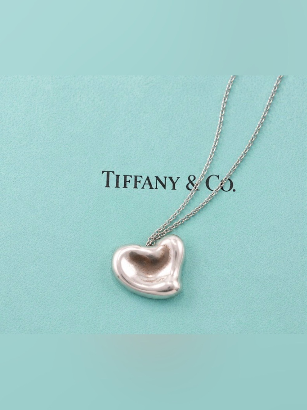 Tiffany & Co Elsa Peretti Open Heart Necklace Sterling Silver 925